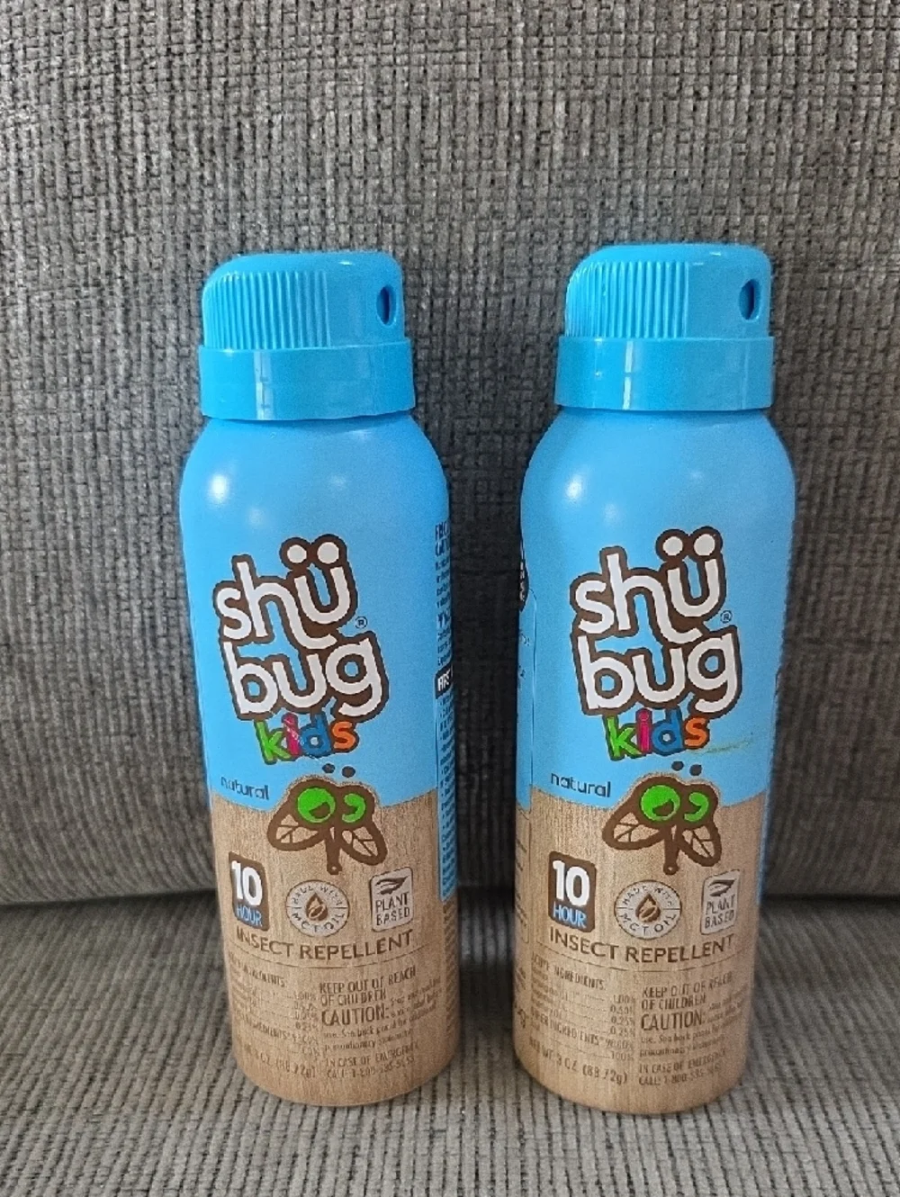 Shu Bug Kids (2) & Active (1) Insect Repellent Spray, All New, 3oz. Each.